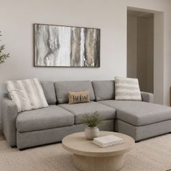 Noah Khaki Plush Sectional 