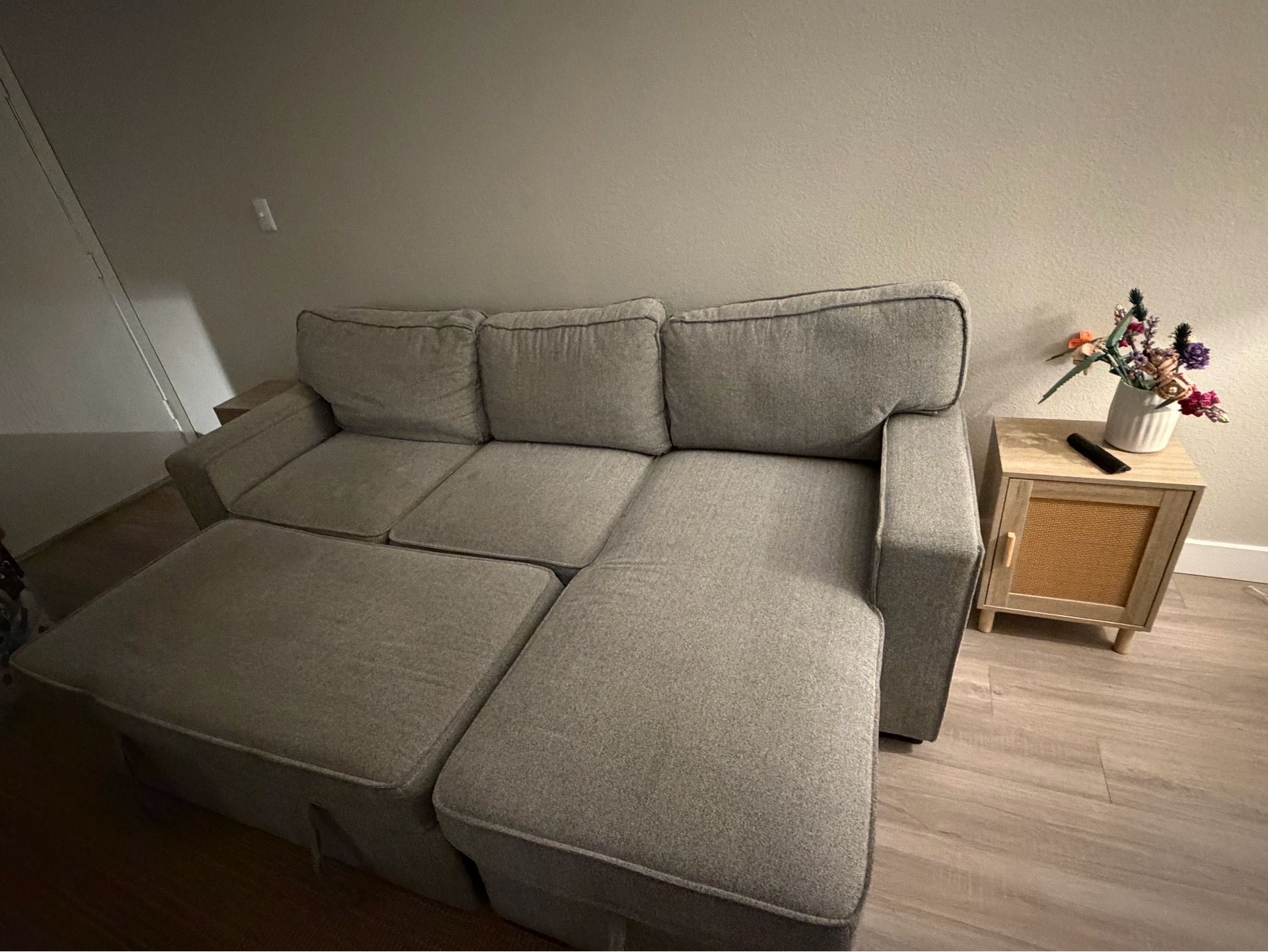 American Furniture Warehouse Grey Sleeper Sofa
