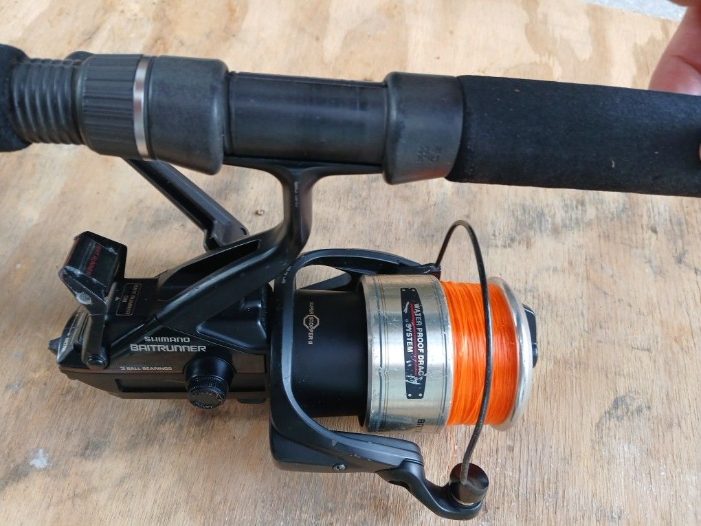 Shimano 6500B Baitrunner On Rod