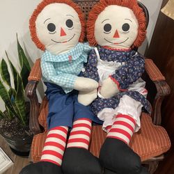 Raggedy Ann & Andy Dolls Great Christmas Gifts large dolls