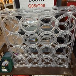 Lucite wine rack 