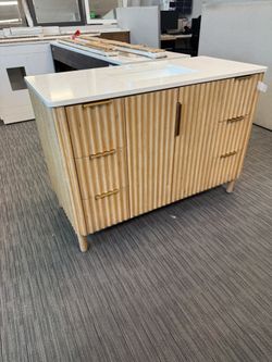 48” Bathroom Vanity In Wood Color
