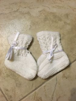 Handmade baby socks