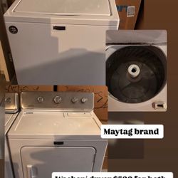Maytag Washer And Dryer- Like New 