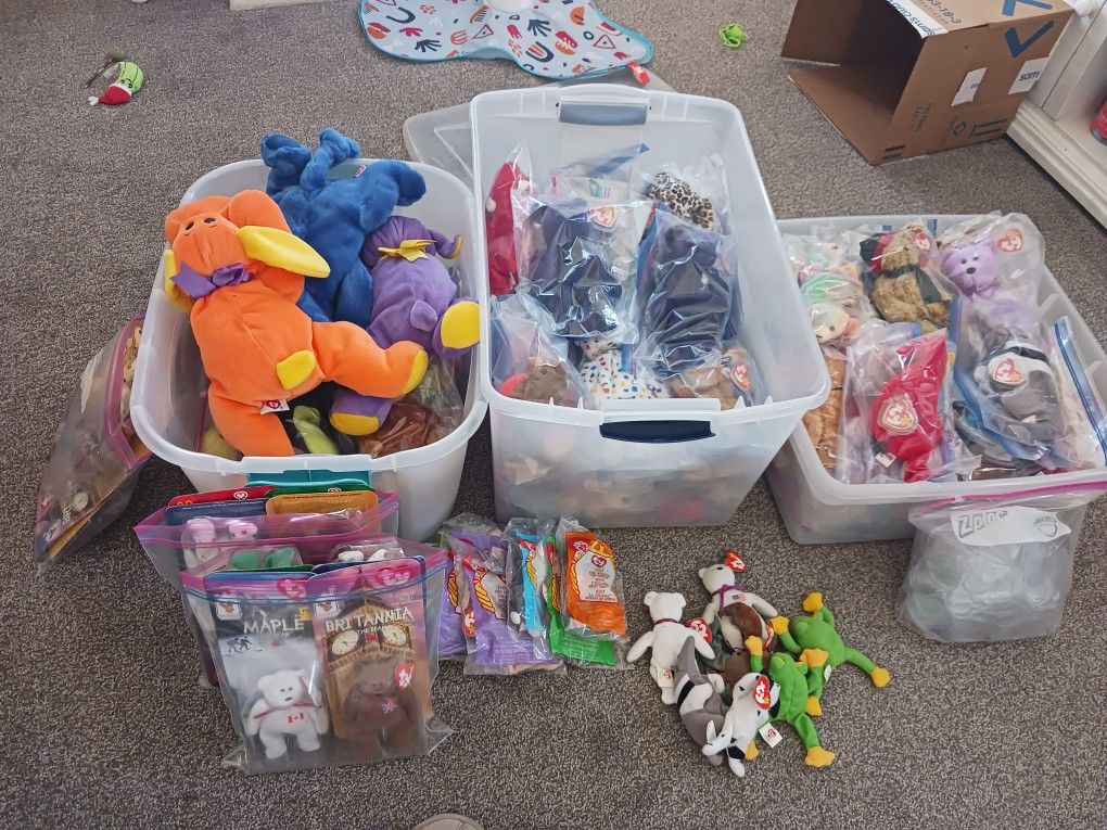 Collection Of Beanie Babies