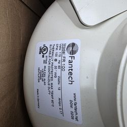 Fantech FR100 4" Inline Centrifugal Fan - Resin Housing