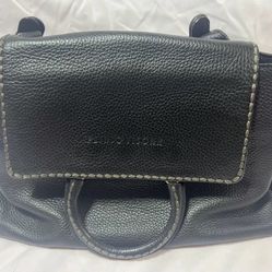 Plinio Visona Pebbled Leather Handbag