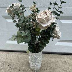 $6 For This Vase With Fake Flowers 