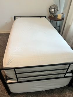 Bed frame & 2 Spring Mattresses