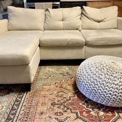 Couch with Ottoman
