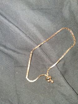 Gold-Tone Herringbone Chain Bracelet