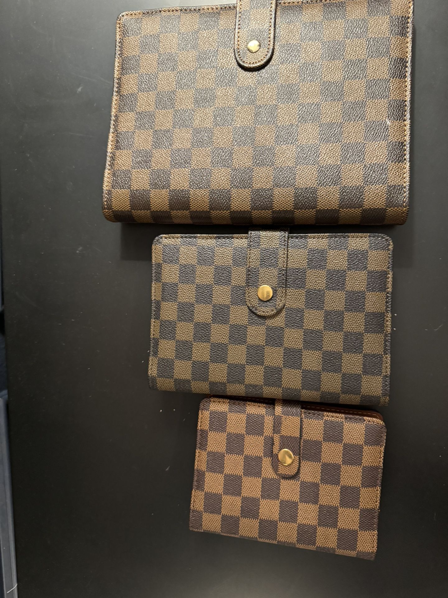 12 Brown Checkered Journals - A7 A6 A5 - 4 Each - Lines Uneven - $5 Each 