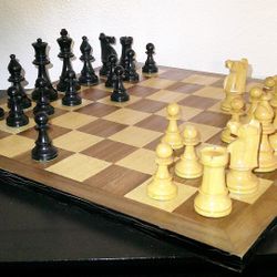 Isle of Lewis - Deluxe 20" Wood Chess-Board And Pieces