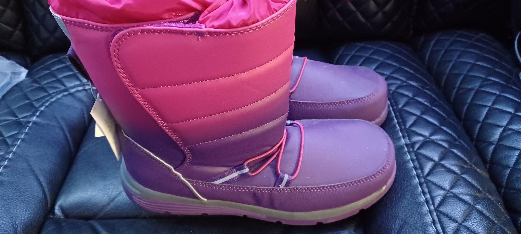 Big Girls Boots Size 7M Youth The Lands End Thermolite  New