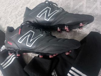 Soccer shoes with socks