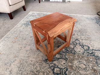 Solid Wood Side End Table