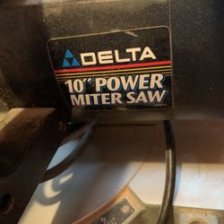 DELTA POWER MITER SAW 10” 15Amp