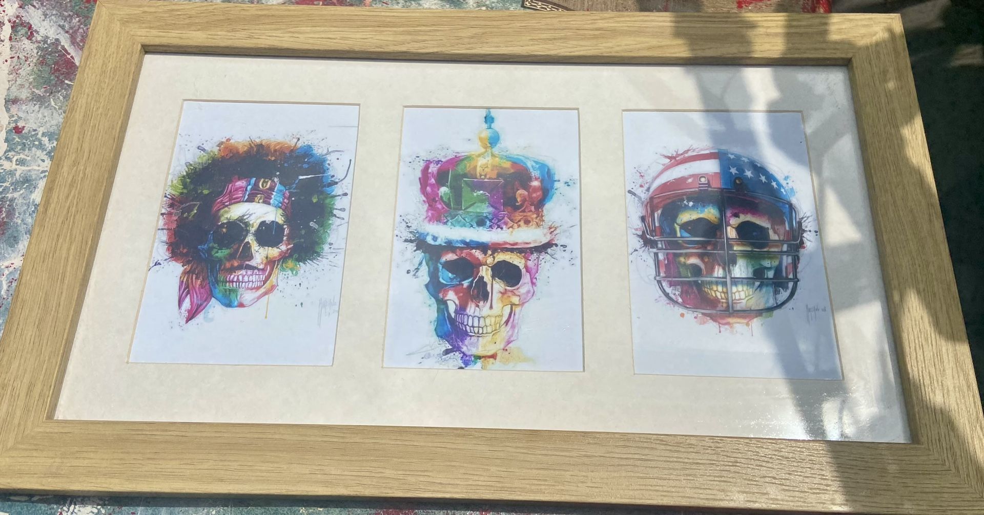 Skull Water Color Art