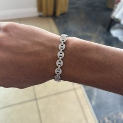 Diamond Test Approved Moissanite Link Bracelet 