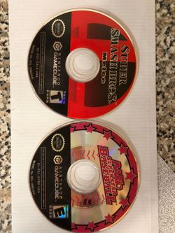 GameCube Super Smash Bros and Mario Superstars Baseball