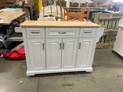 Assembled New 54inch Large Kitchen Island with Wood Drop Leaf Rolling Island Cart,All Products : American Fashion Style Bags On Sale
