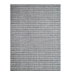 8/10 Gray Cream Blue Knotted Outdoor Indoor Rug 