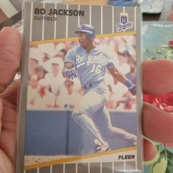 Bo Jackson Kansas City Royals Baseball Cards 