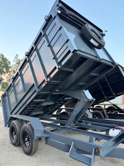 💠Brand New 14ft Long HEAVY DUTY SCISSOR LIFT Hydraulic Dump Trailer FULLY LOADED 💪🏻 delivered to your door 🚪🚚