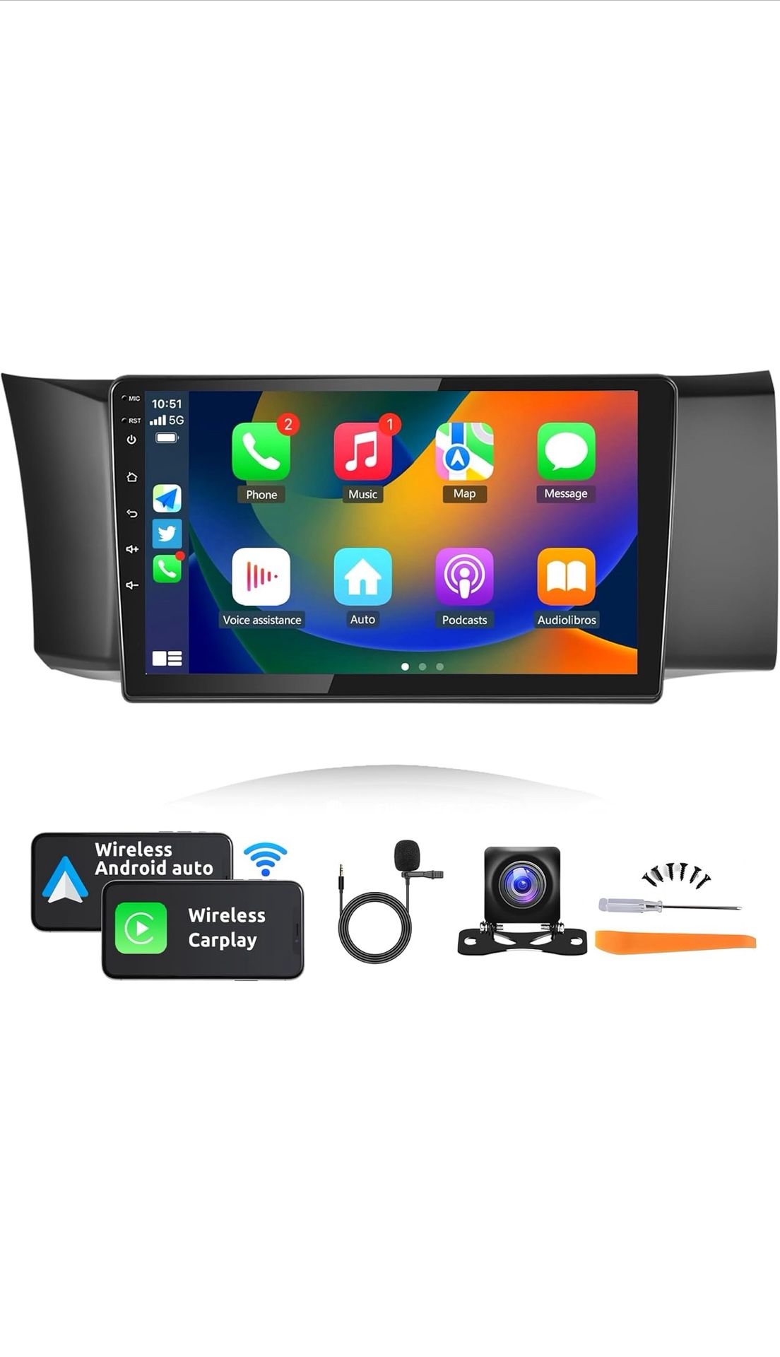 2+64G for Toyota GT86/Subaru BRZ Scion FRS 2012-2016 Android Car Radio Stereo,Wireless Carplay Android Auto 9 Inch Screen Bluetooth Car Audio Receiver
