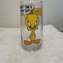 1966 Tweety Bird Collectible Glass
