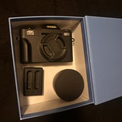 4K WiFi Digital Camera Bundle w/ 2 Batteries + SD Card (16X Zoom) 