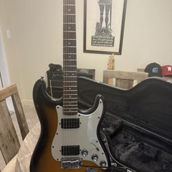2011 Squire HH Stratocaster Restored and Upgraded with a Hardshell Case