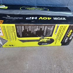 LEAF VACUUM/BLOWER RYOBI 40V 