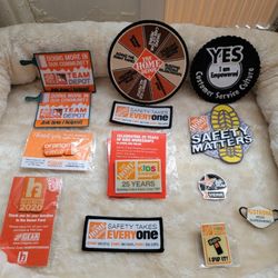Home Depot patches & Pins