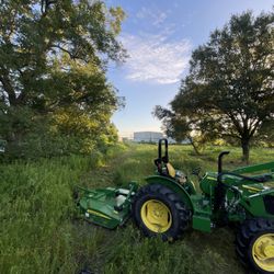 Tractor Bush Hog Clearing 