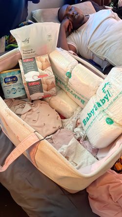 Newborn Clothes And Breastfeeding Items Bundle