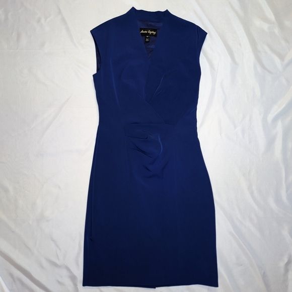 Sandra Augelazzi Dark Blue A Line Formal Dress Womans 8