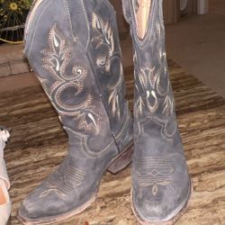 Real Leather Cowgirl Boots