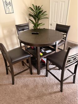 Dining room table and chairs