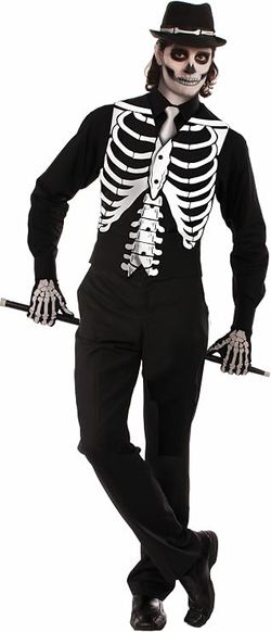 Men's Skeleton Costume Vest