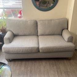 Gray Loveseat Sofa Couch 