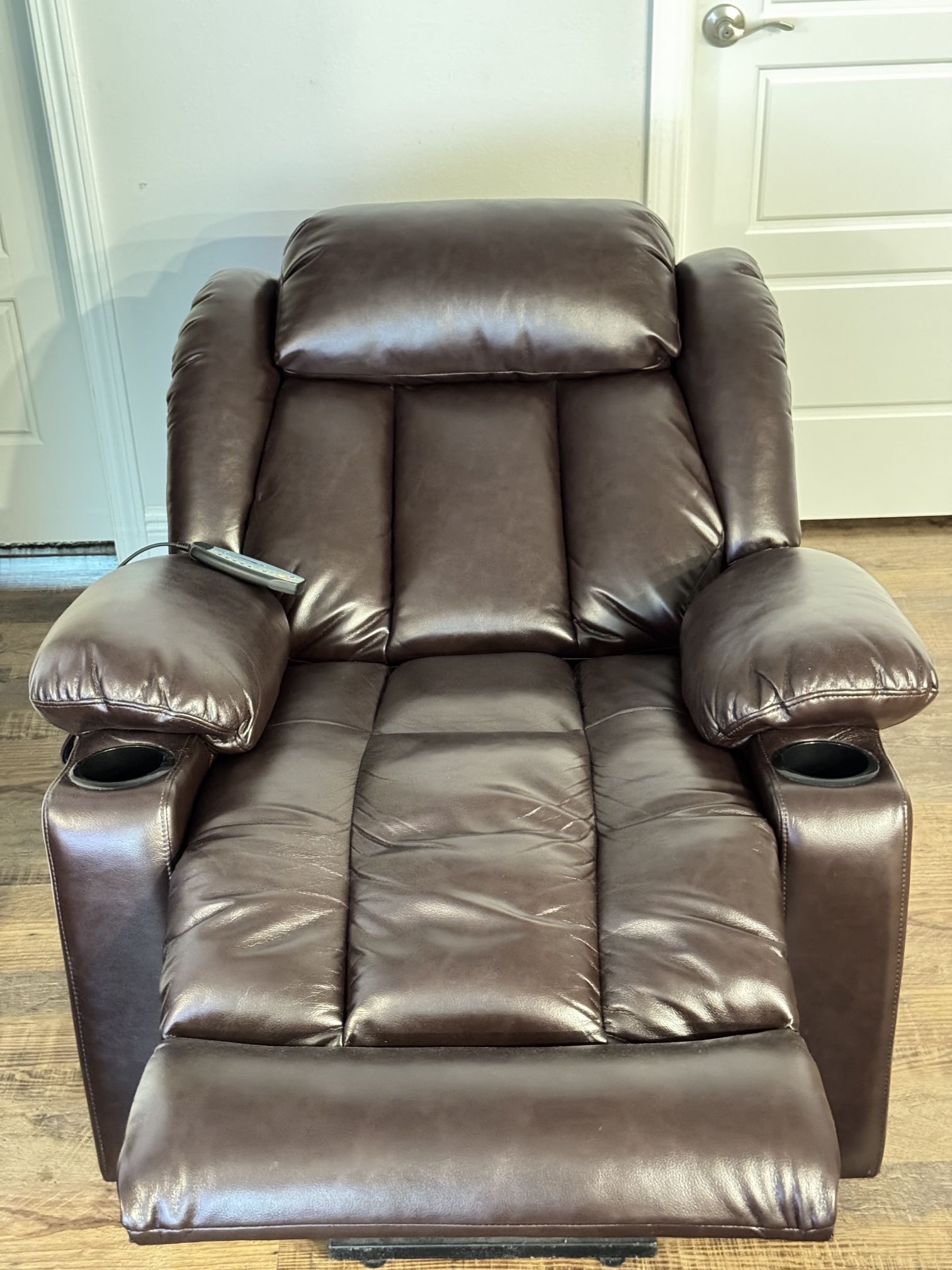 Leather Reclining, Lifting, Massaging Chair