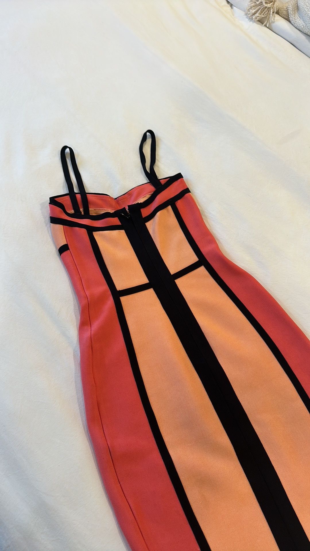 strapless open back dress Herve Leger Resort 2010 Orange Bandage Dress – Soeng Signature main image 0