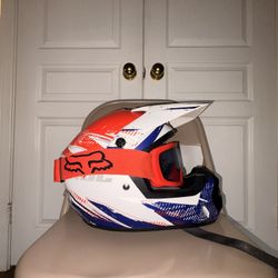 HJC Dirt bike Helmet & Goggles (FOX)