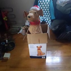 Christmas Dog Light Up Decoration With Box