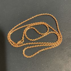 Rose Gold rope Necklace