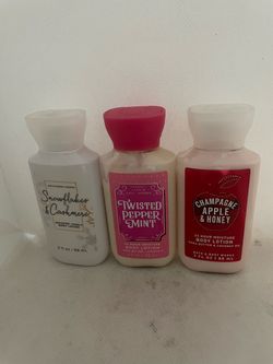 Twisted Pepper Mint, champagne Apple & Honey and Snowflake  Cashmere 3 oz