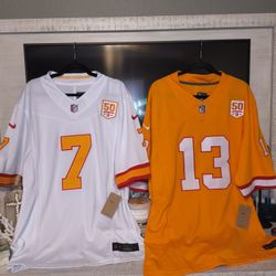 🍊🍦 Bucs Throwback Creamsicles $95 | 🔥 Regular Jerseys $85 | Plus All NFL Teams Available! 🏈