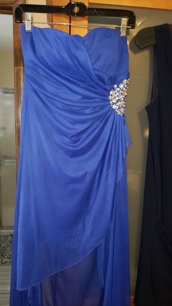 royal blue dress size xl with jewels