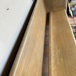 Antique Hardwood  Pew / Bench 